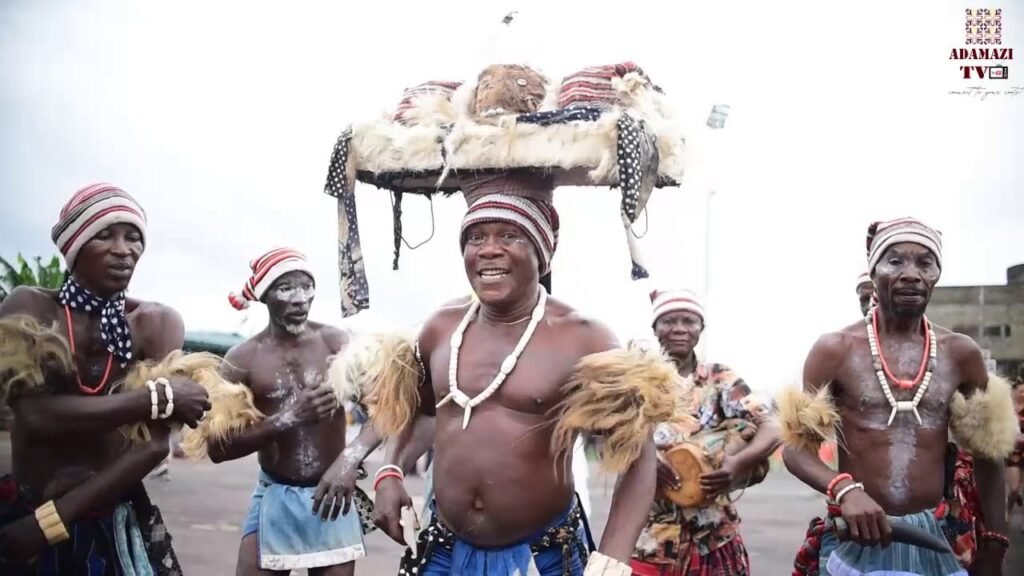 image for ohafia war dance at oba ji festival onitsha