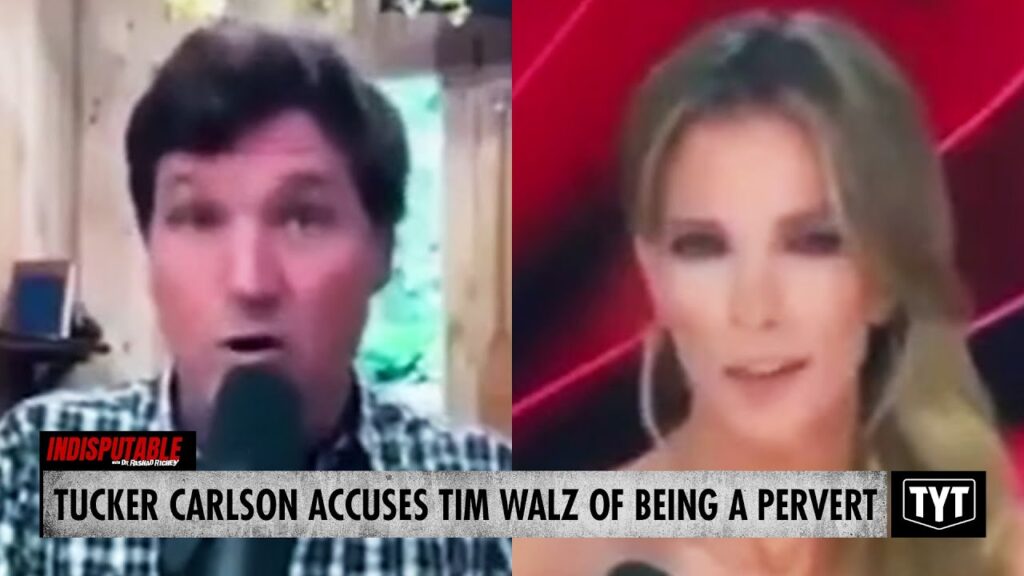 image for watch: tucker carlson labels tim walz a 'creeper,' projects his own issues