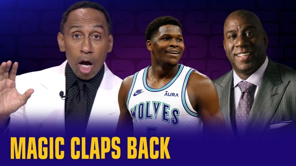 image for magic johnson claps back at anthony edwards