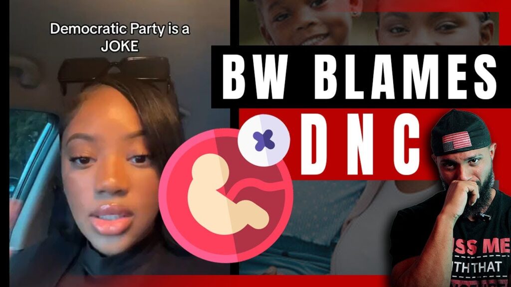 image for black woman blames kamala for planned parenthood outside dnc
