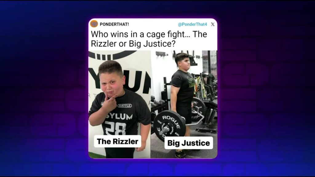 image for the rizzler vs big justice: who wins in a cage fight?