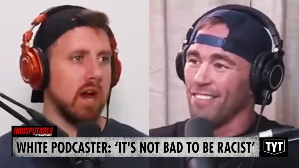 image for watch: white podcaster tries his best to justify racism