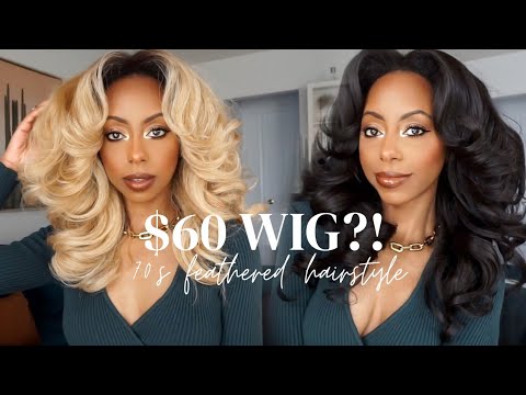 image for big 70s hair tutorial🌟 styling a $60 wig!!! | jessica pettway