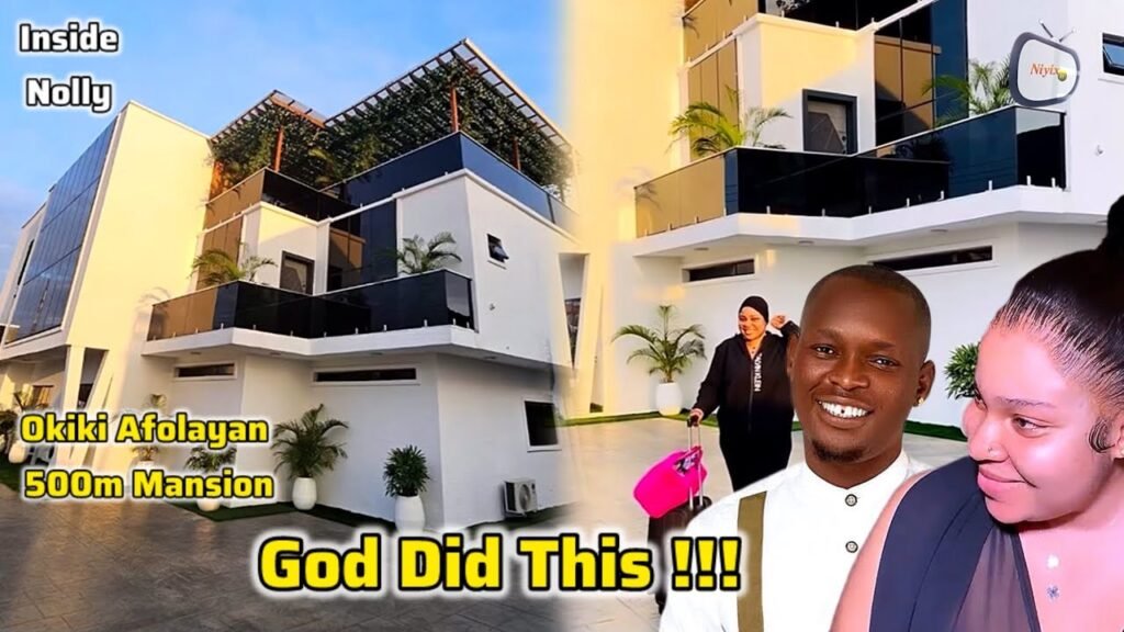 image for joy as okiki afolayan popular nigerian film maker acquires a big mansion worth millions of naira