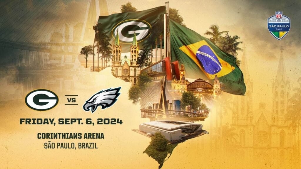 image for green bay packers vs philadelphia eagles brazil | nfl kickoff week 1 fnf live reactions & commentary