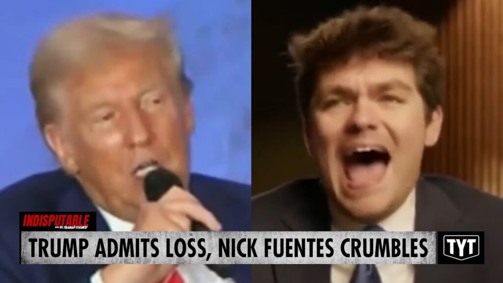 image for watch: nick fuentes crumbles after trump admits loss, walks back on lies