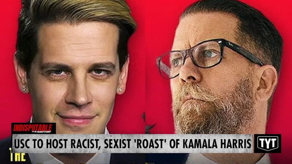 image for college to host bigoted 'roast' of harris with proud boys founder