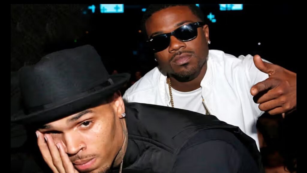 image for diddy's sons tried to jump ray j in the club. chris brown stopped them.