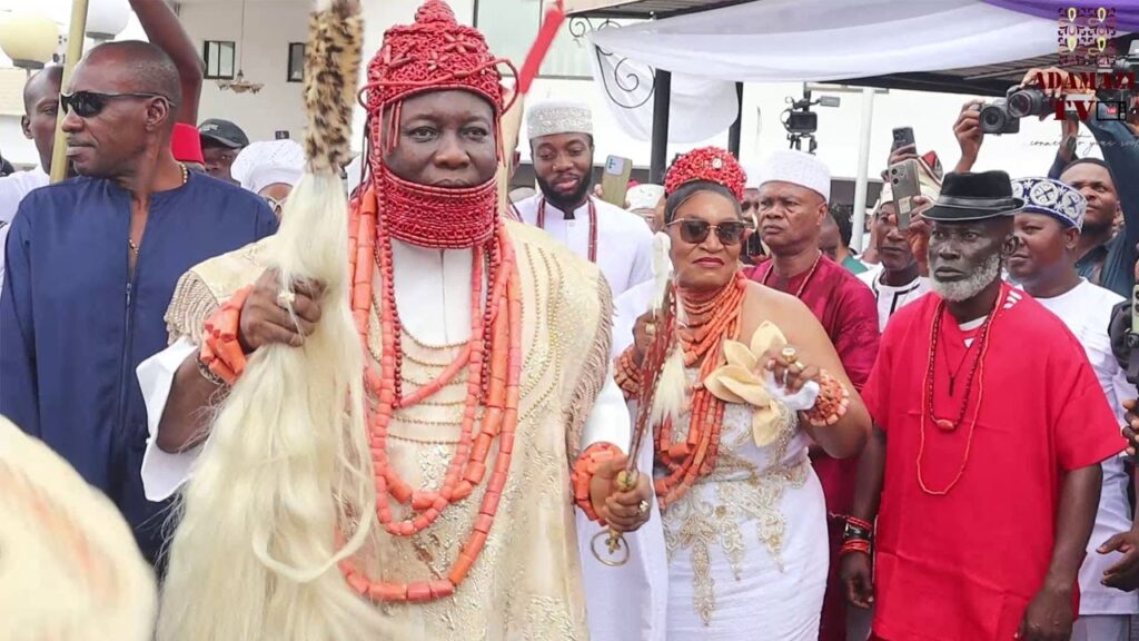 image for the new asagba of asaba royal dance that shook the net