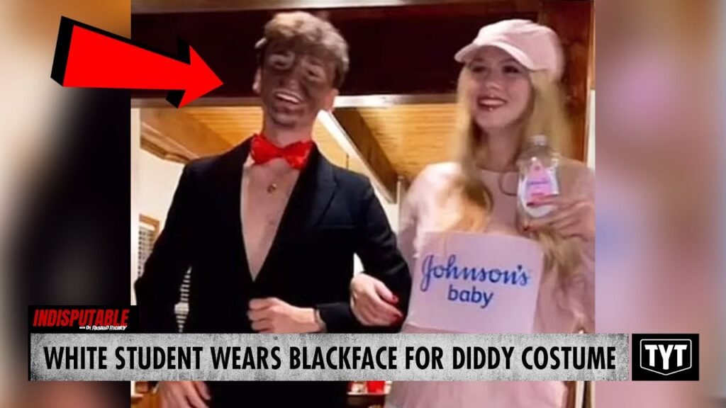 image for white student sparks outrage with blackface diddy costume