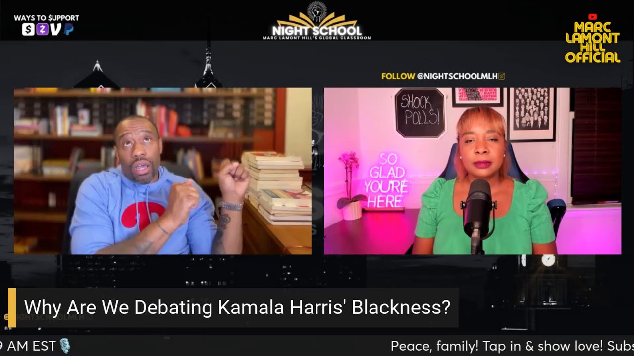 image for night school: sabrina salvati & marc lamont hill battle over kamala harris critique + more!!!