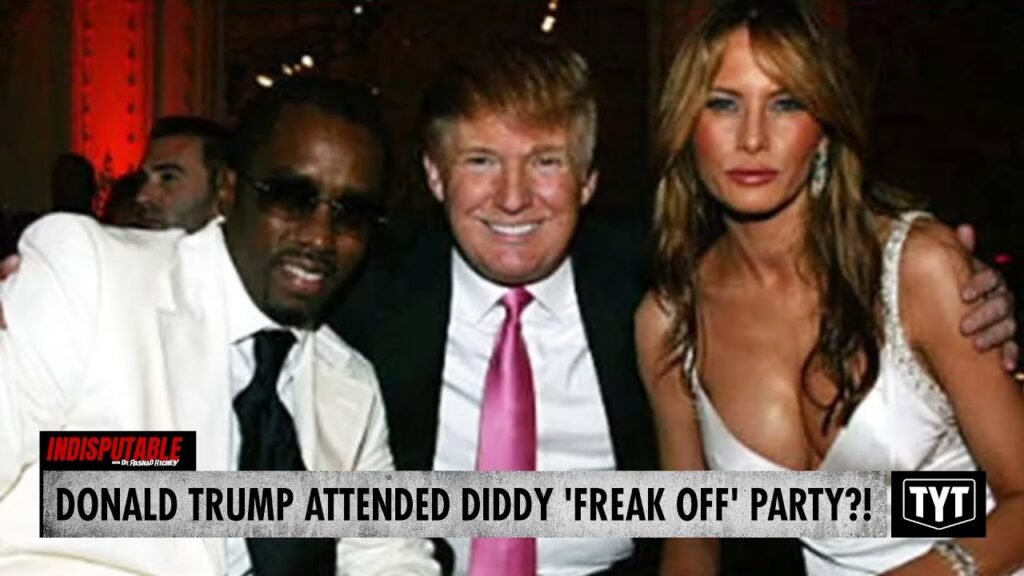 image for trump named among diddy's 'freak off' party guests