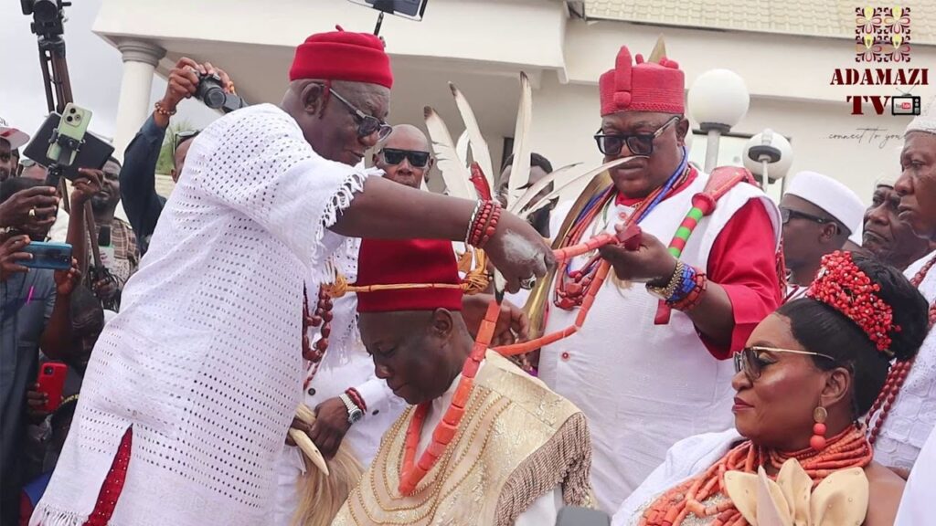 image for the coronation of the 14th asagba of asaba prof