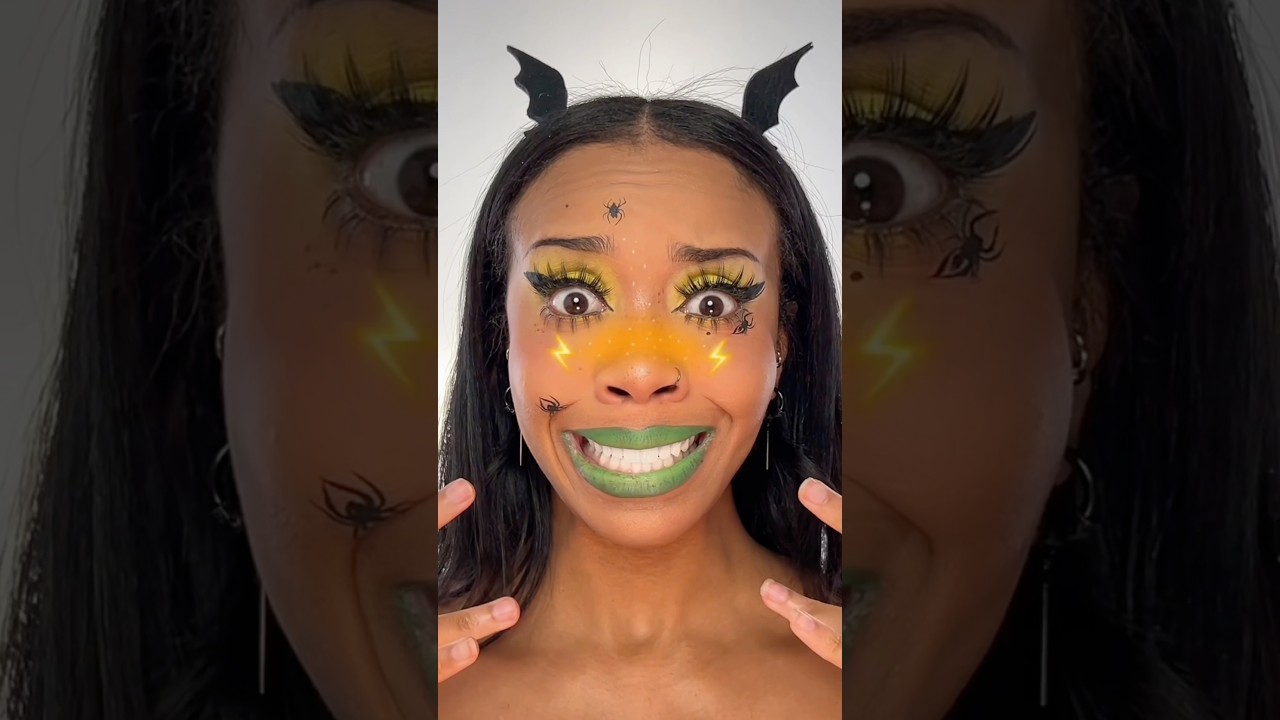 image for cute ✅ or fail? ❌ tiktok filter picks my halloween makeup 🕷️😱