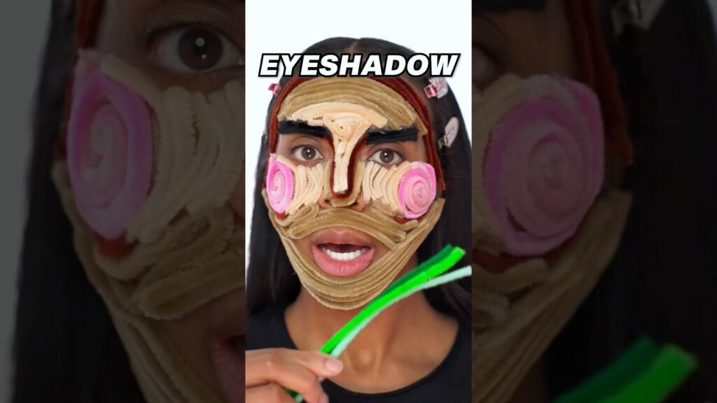 image for cute ✅ or fail? ❌ pipe cleaner makeup challenge 🤣