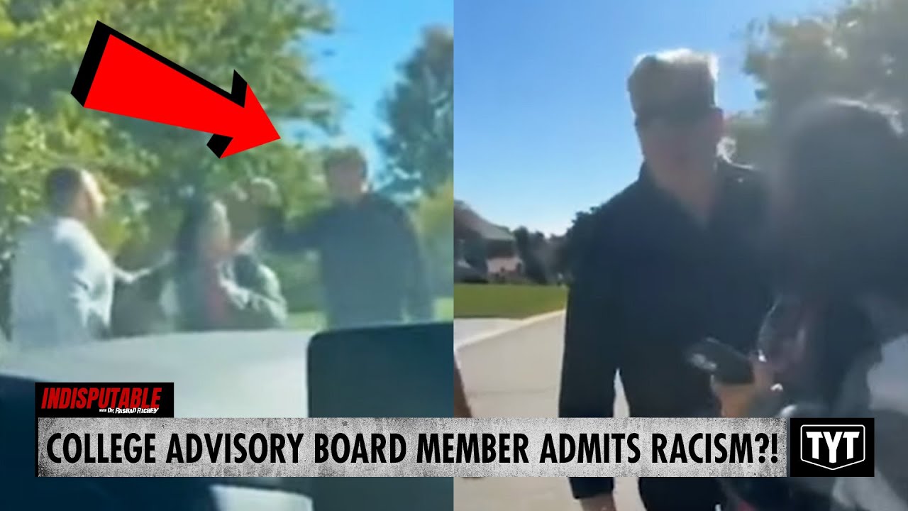 image for watch: college board member goes full racist in chaotic traffic incident