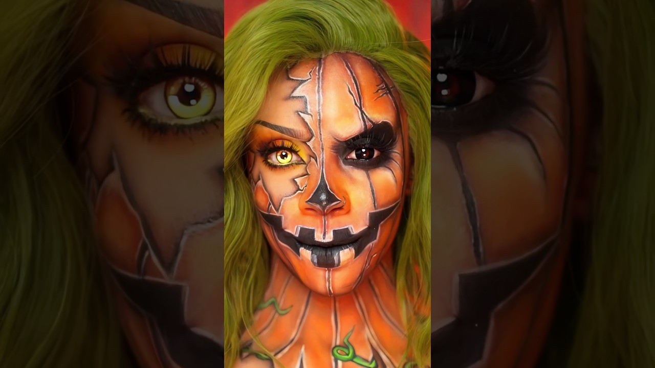 image for pumpkin makeup transformation 🎃✨