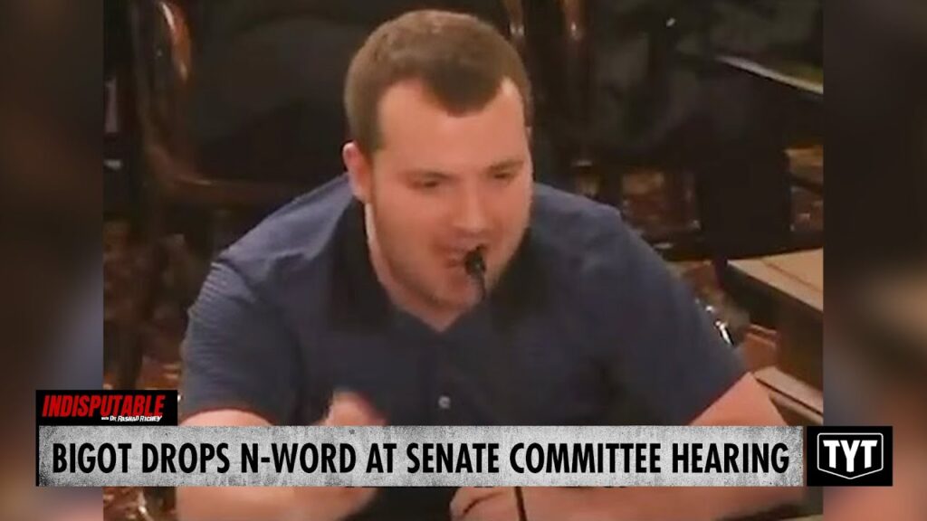 image for watch: man openly uses n word while testifying against gun ban