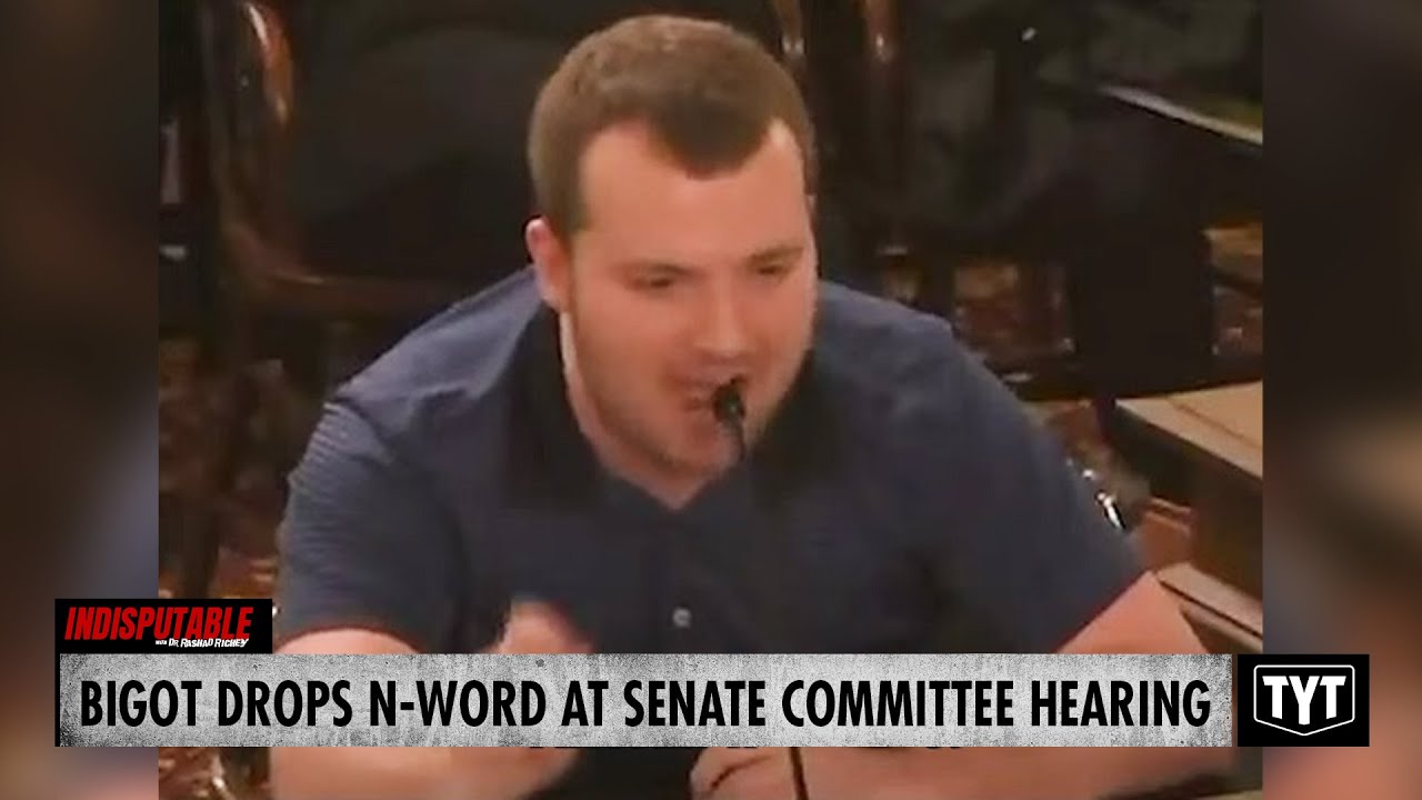 image for watch: man openly uses n word while testifying against gun ban