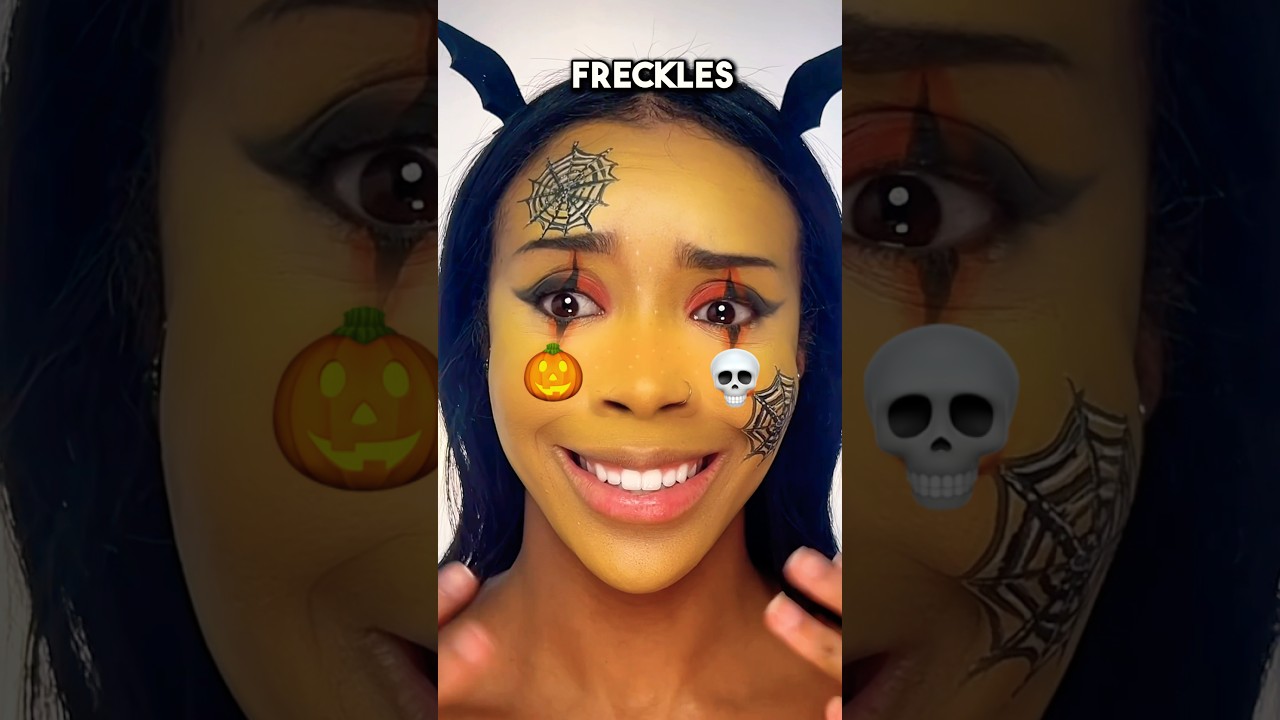 image for cute ✅ or fail? ❌ tiktok filter picks my halloween makeup 🕸️🩸