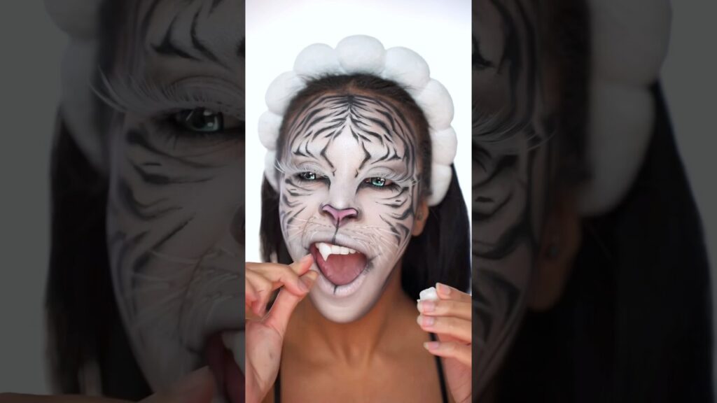 image for white tiger makeup tutorial 🤍🐅