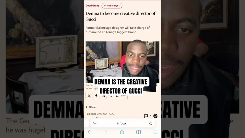 image for demna is taking over gucci! #fashionnews #gucci #balenciaga