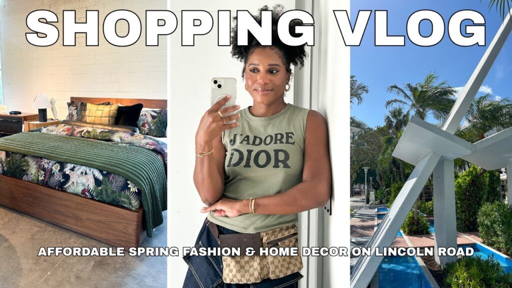 image for lincoln road mall miami shopping vlog 🌴 affordable spring fashion, home decor, vintage & restaurants