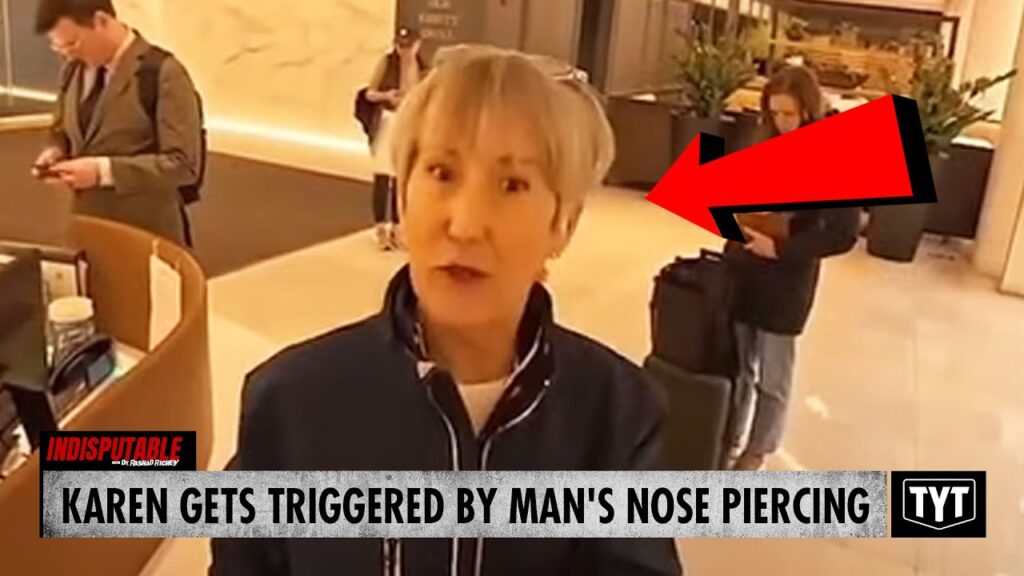 image for watch: karen's attempt to humiliate man over nose piercing backfires