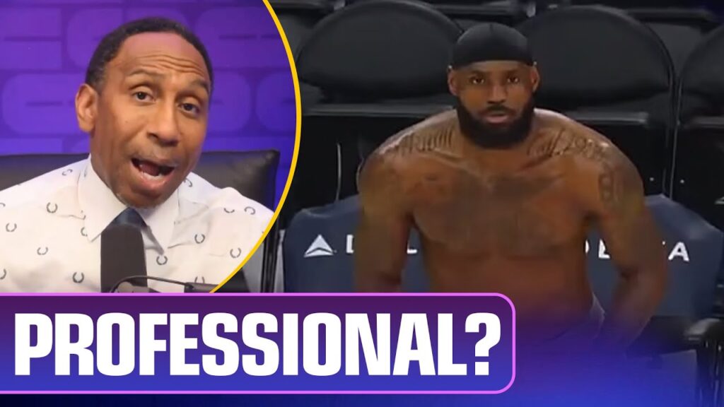 image for is lebron warming up shirtless a problem?