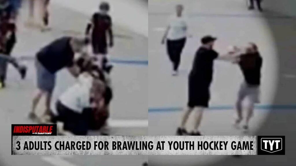 image for three adults charged after youth hockey game turns violent