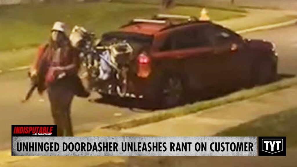 image for watch: racist doordasher snaps, disturbs neighborhood in loud rant over cash tip
