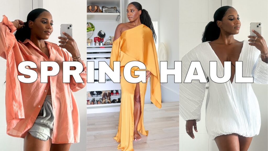 image for vlog! black owned spring fashion haul, beauty haul + my natural hair routine | monroe steele