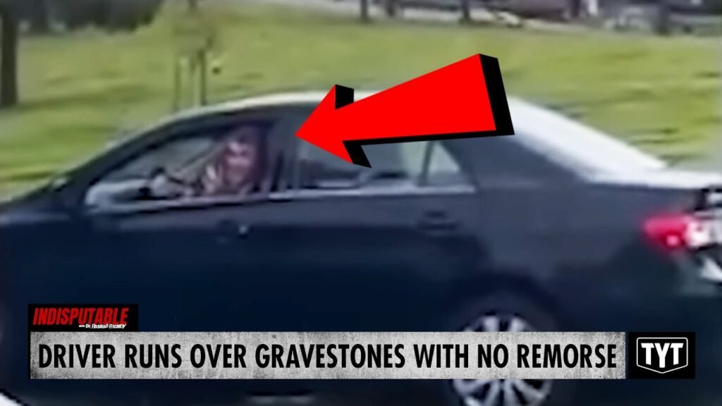 image for watch: driver runs over gravestones with no remorse