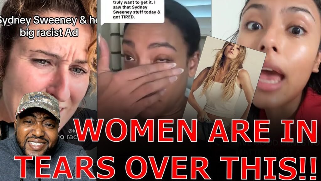 image for woke liberal women break down in tears demanding boycotting american eagle over sydney sweeney ad!