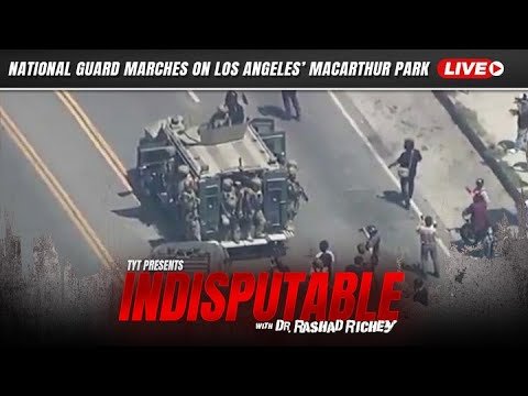 image for live: troops descend on los angeles’ macarthur park in largely immigrant neighborhood