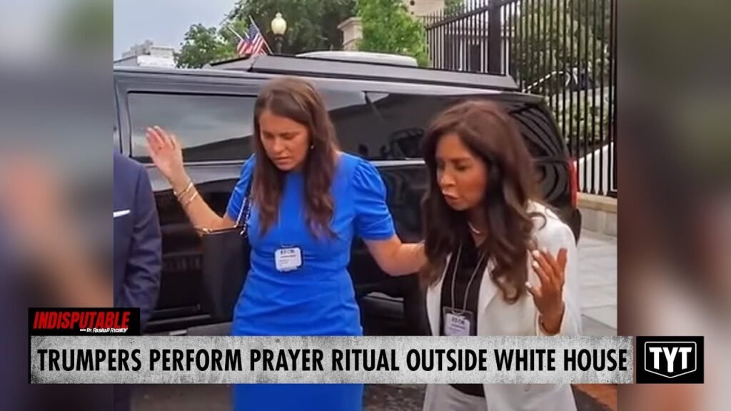 image for watch: trump faith office prayer group speaks in tongues during white house ritual