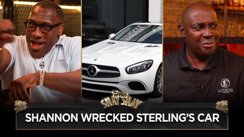 image for mercedes benz wrecked! shannon destroyed sterling’s car hanging with emmitt smith