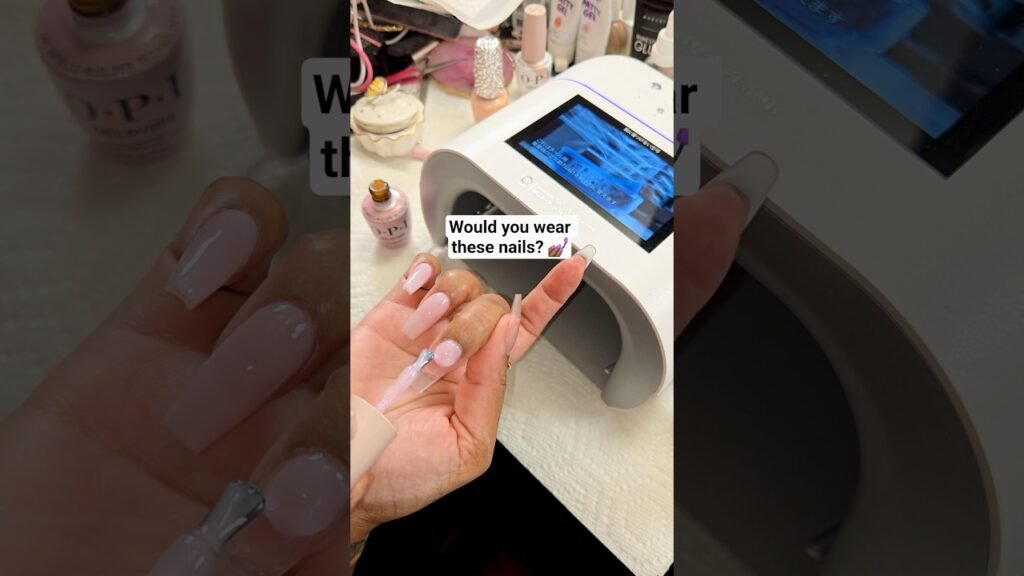 image for let's get these nails together 💅🏾 opi gelevate soft gel tips #nailart #opi #longhairprettynails
