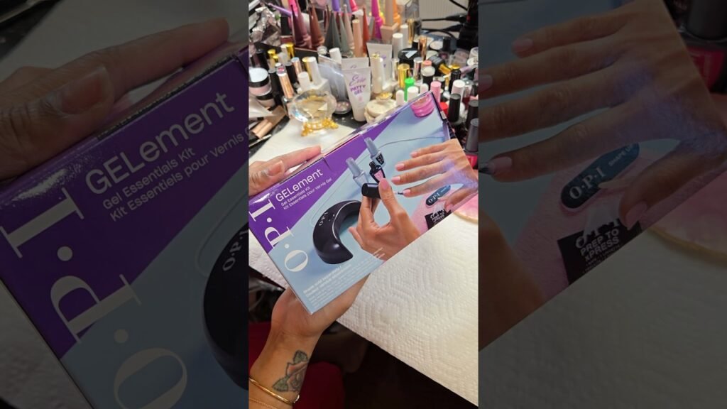 image for the opi at home gel kit that has the nail techs crashing out 🤬 #nailart #opi #longhairprettynails